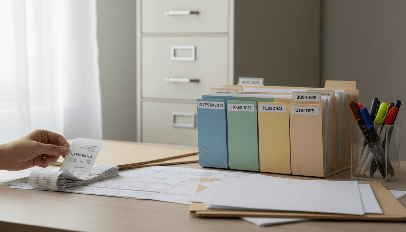 Financial records organization and management system